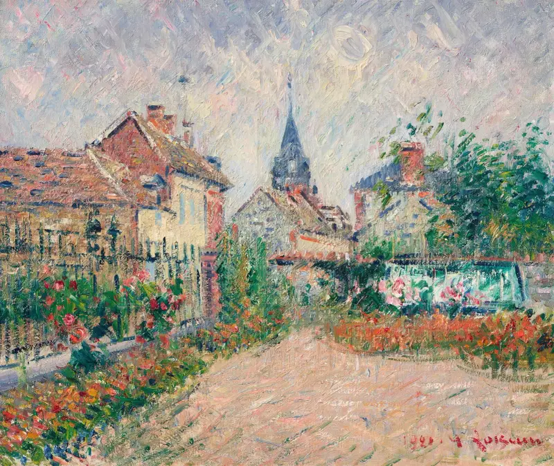 Vy över Saint-Cyr-du-Vaudreuil, Eure av Gustave Loiseau