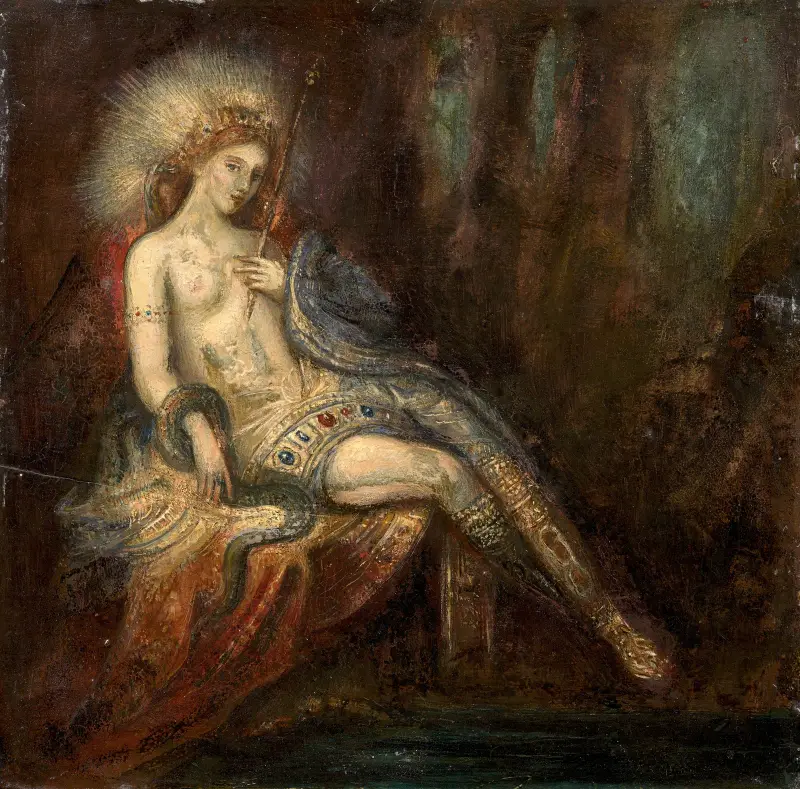 Bogini na skale, Gustave Moreau