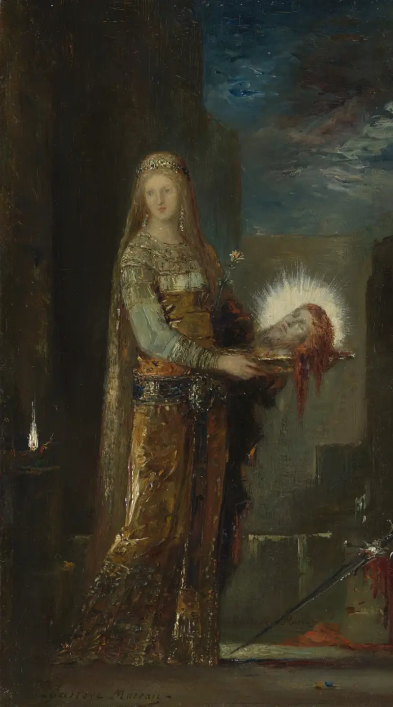 Salome med Johannes Döparens huvud av Gustave Moreau