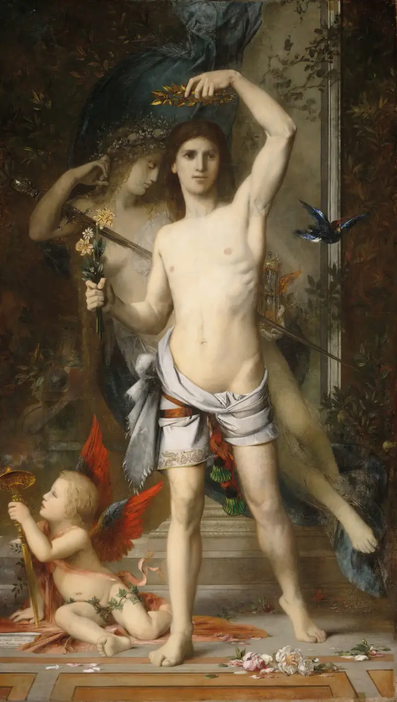 The Young Man And Death av Gustave Moreau