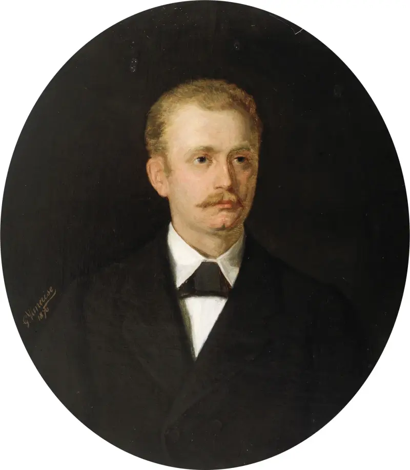 Porträtt av en man av Gustave Vanaise