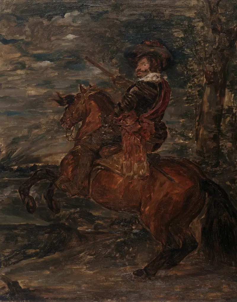 Portrait of the Duke of Olivares (after Diego Velázquez) av Gustave Vanaise