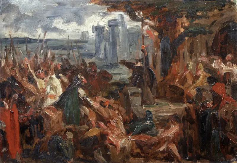 Study for ‘Peter the Hermit Preaching the First Crusade’ av Gustave Vanaise