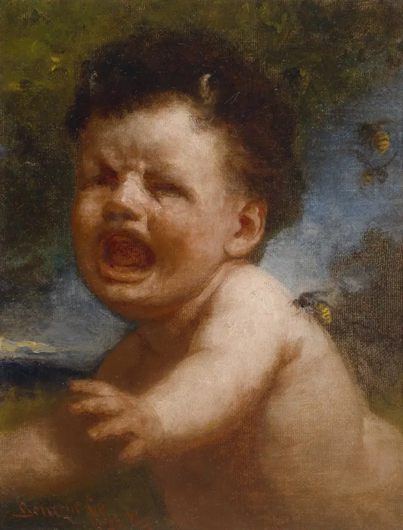 Amor mit Wespe von Gyula Benczúr