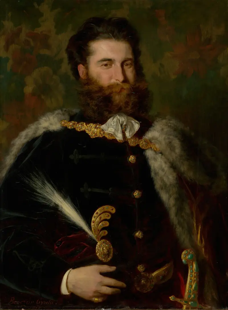 Portrait of Albert Ujházy av Gyula Benczúr