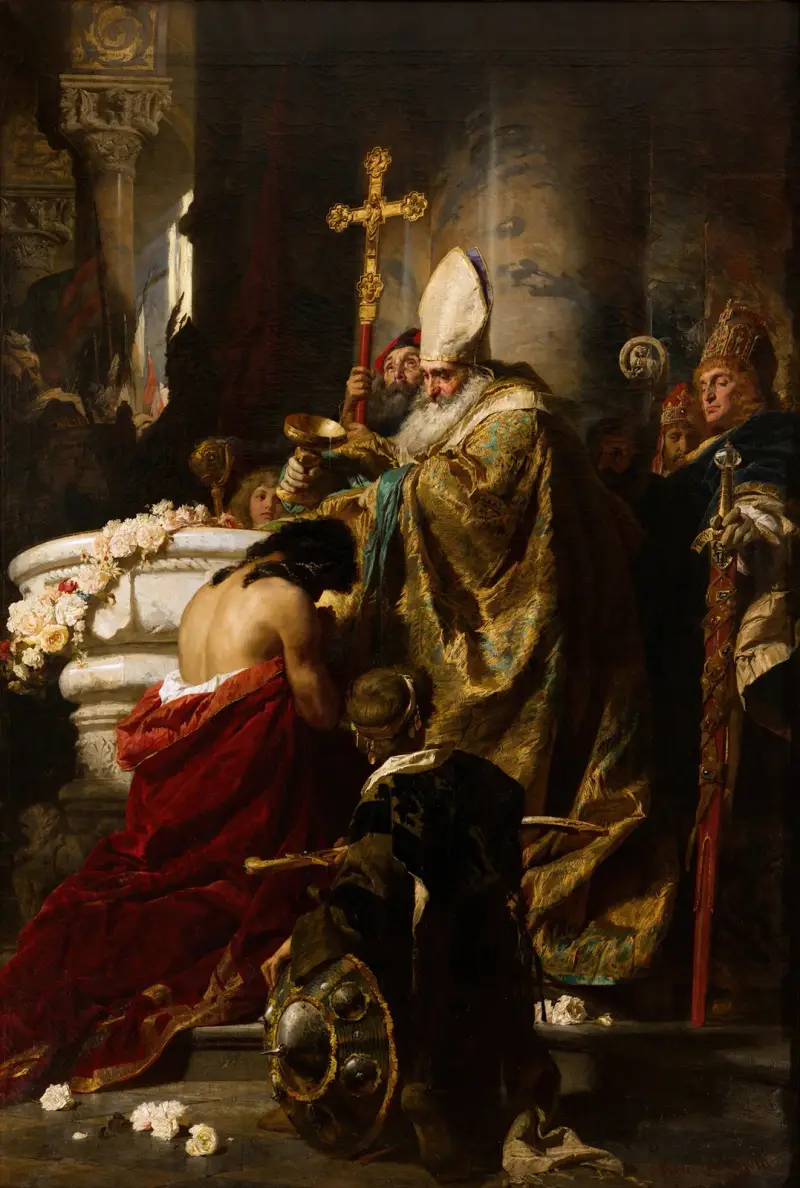 Die Taufe des Vajk von Gyula Benczúr