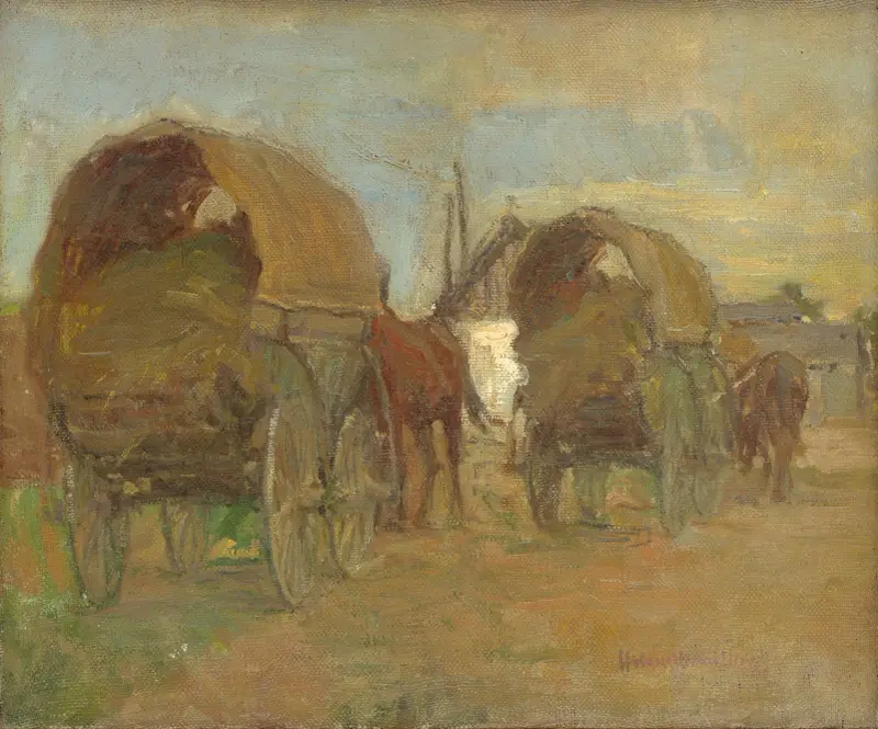 Zigeunerwagen von Elemír Halász-Hradil