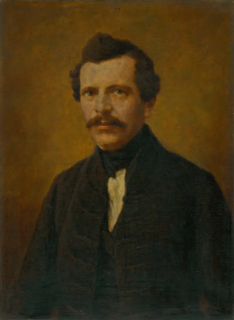 Portrait of Imrich Szabó av Elemír Halász-Hradil