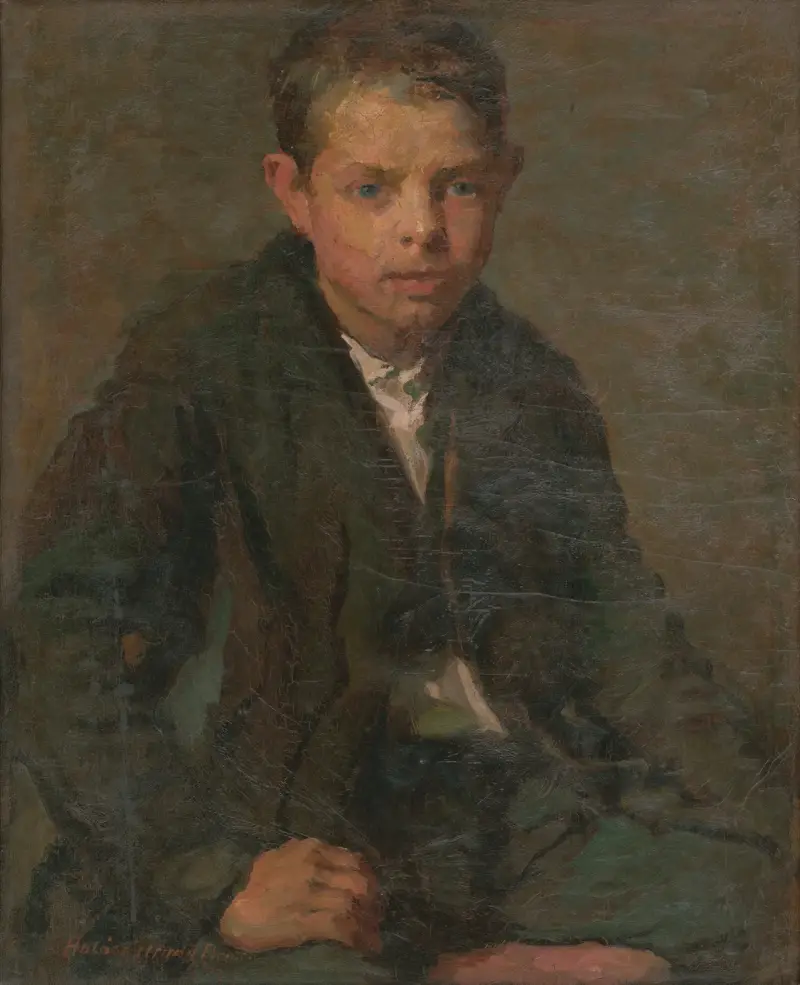 Portrait of Labourer Boy av Elemír Halász-Hradil