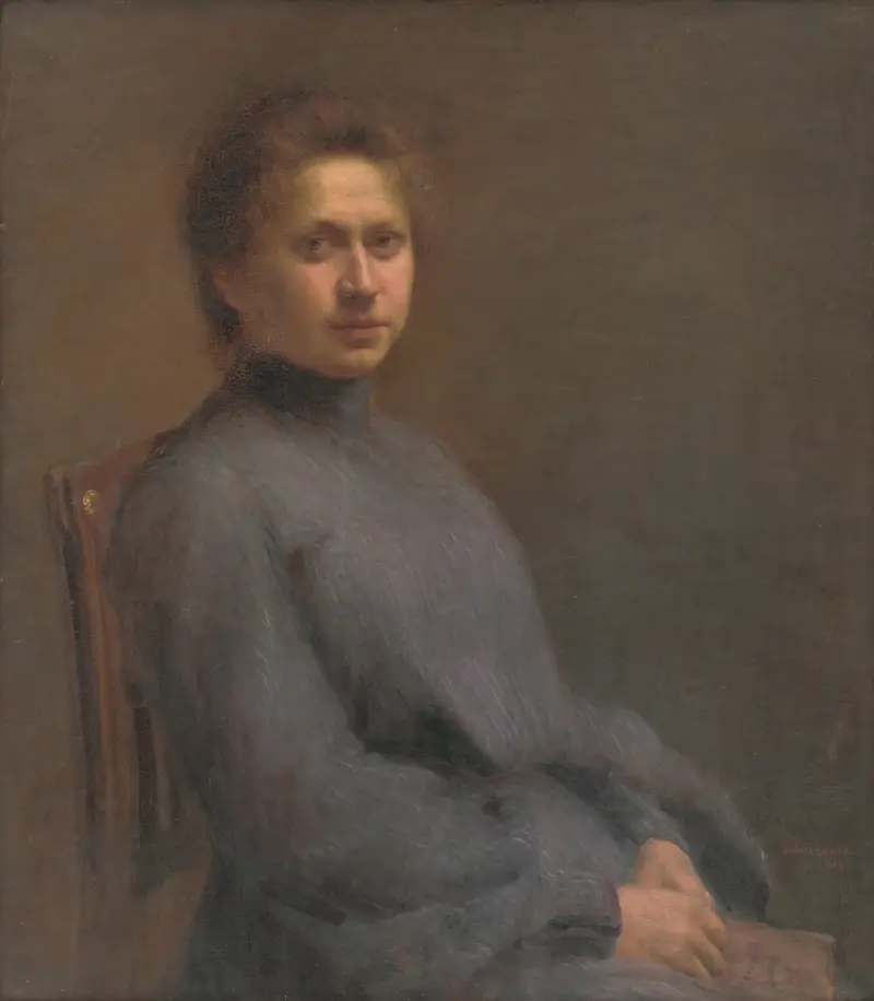 Portrait of the Artist’s Wife av Elemír Halász-Hradil