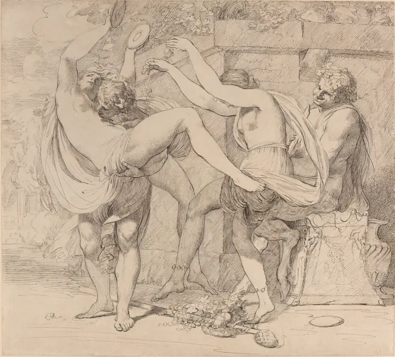 Backanal av John Hamilton Mortimer
