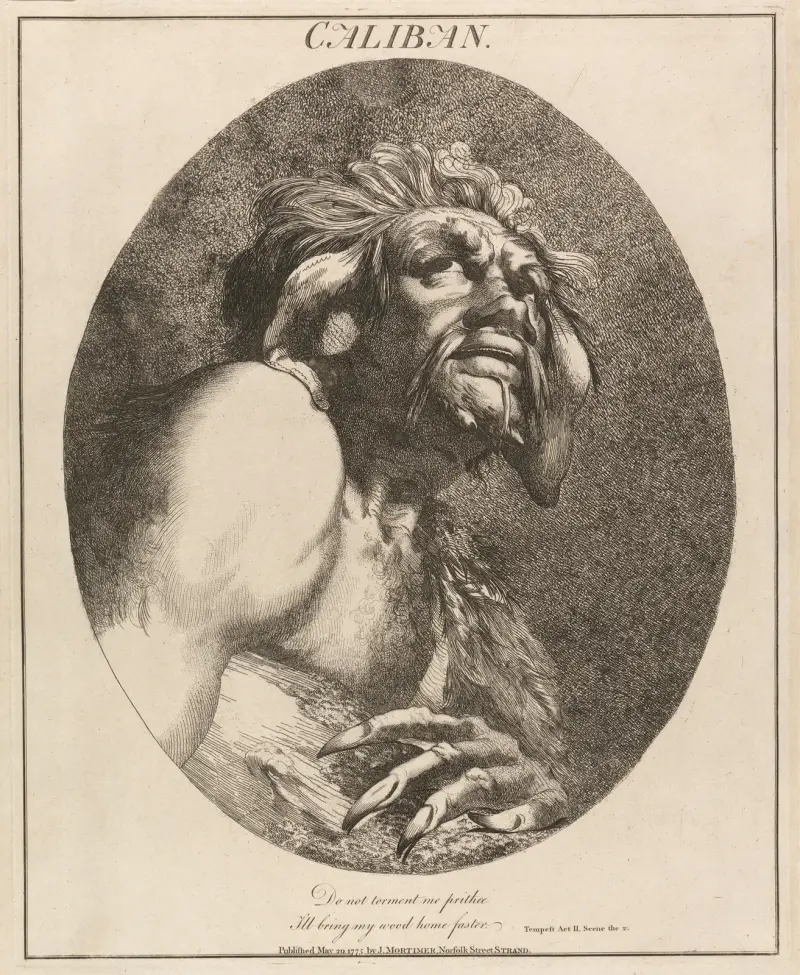 Caliban, från Stormen av John Hamilton Mortimer