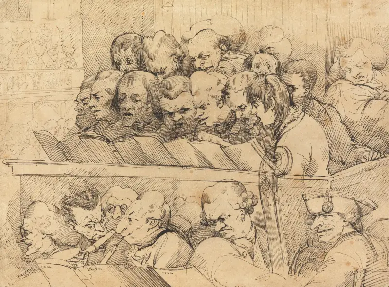 Kör och orkester (koralband) av John Hamilton Mortimer