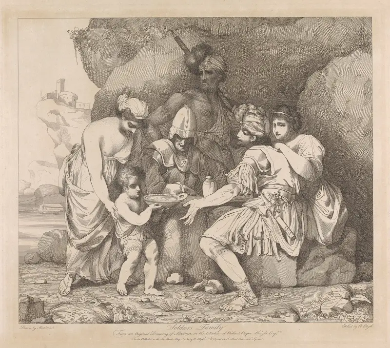 Life and Death of a Soldier; Soldier’s Family av John Hamilton Mortimer