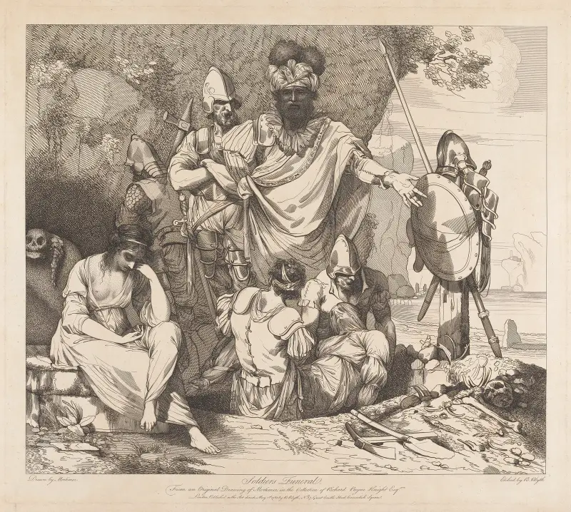 Life and Death of a Soldier; Soldier’s Funeral av John Hamilton Mortimer