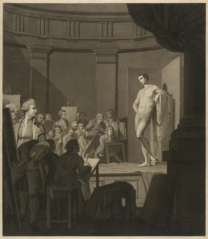 Life Class av John Hamilton Mortimer