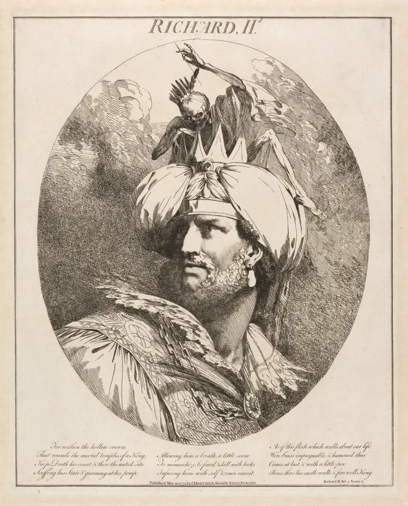 ‘Richard II’, Act III, Scene II av John Hamilton Mortimer