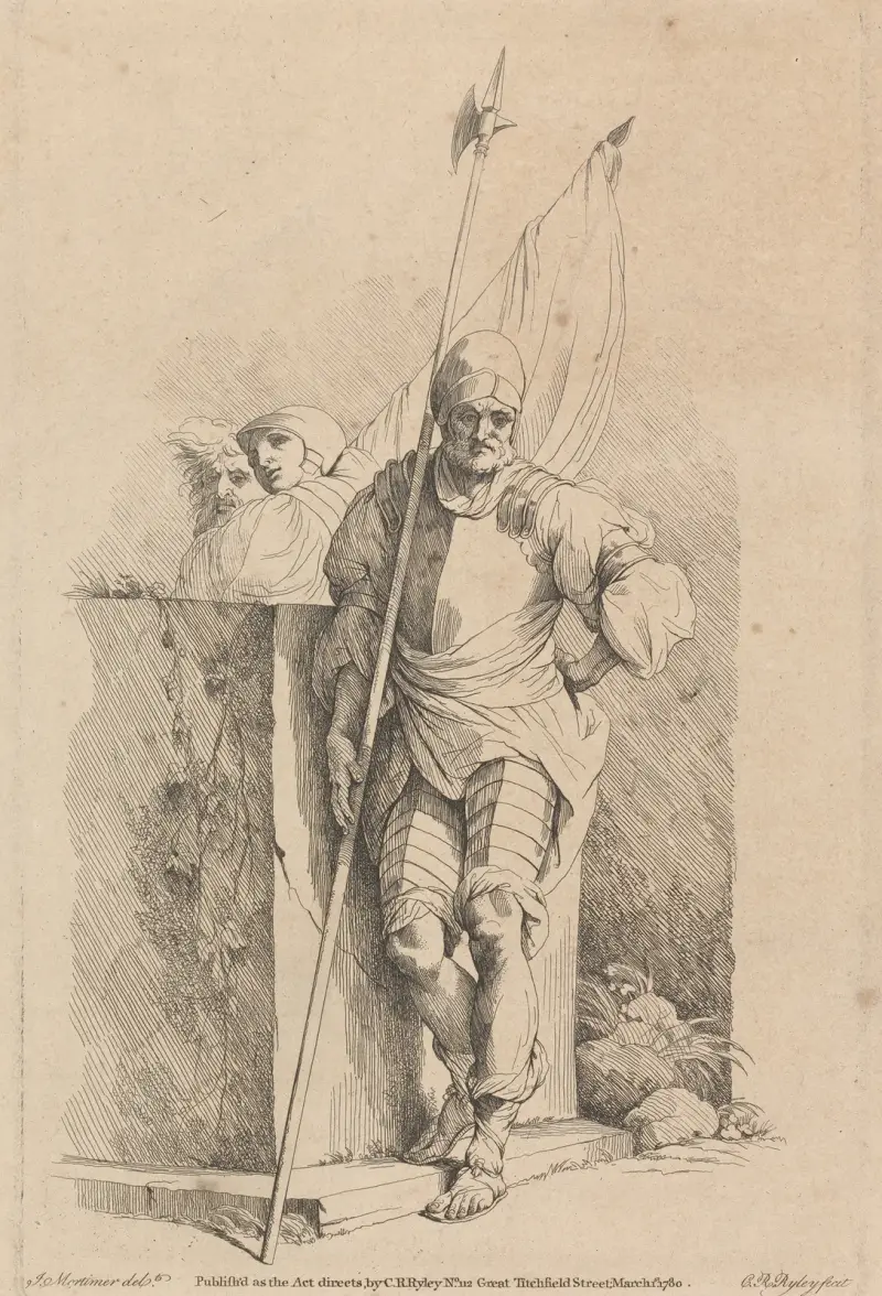 Soldat med påk av John Hamilton Mortimer