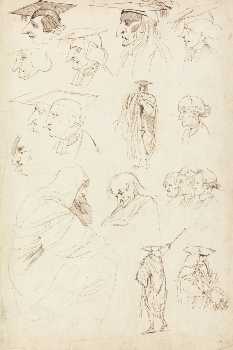 Studier av akademiker av John Hamilton Mortimer
