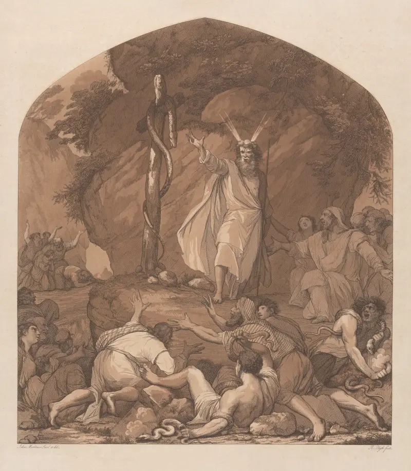 Kopparormens upphöjelse i öknen av John Hamilton Mortimer