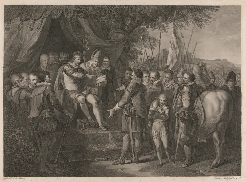 Kung Johan ratificerar Magna Charta av John Hamilton Mortimer