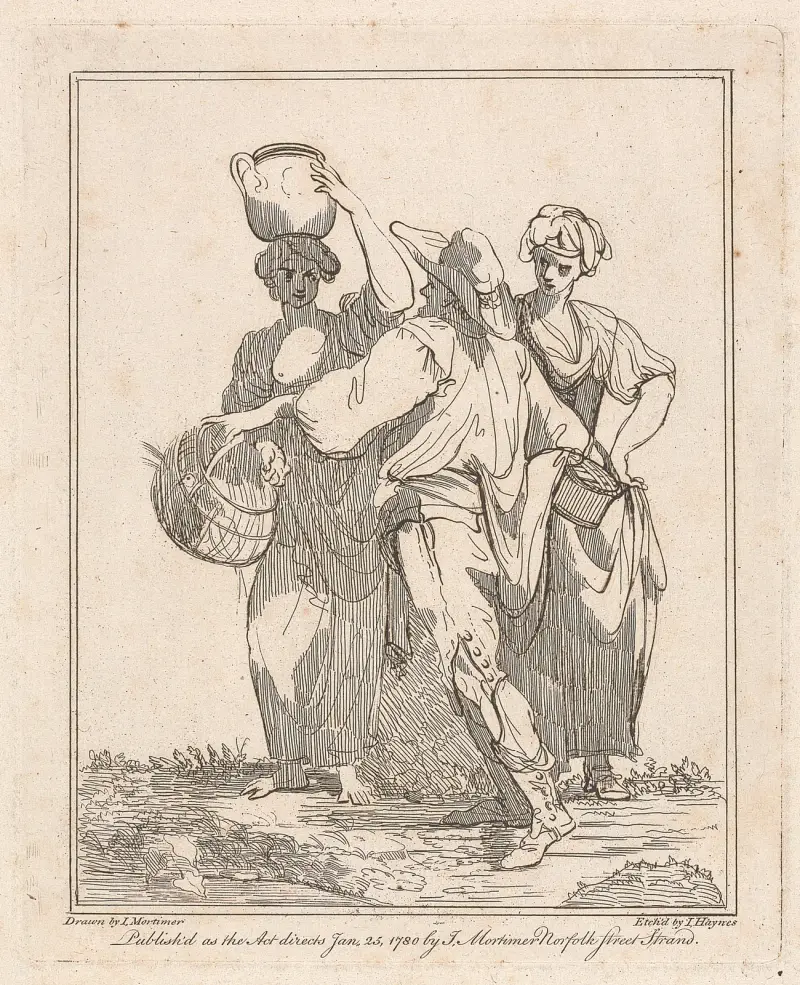 Two Women and a Man av John Hamilton Mortimer