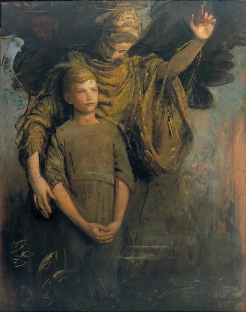 Pojke och ängel av Abbott Handerson Thayer