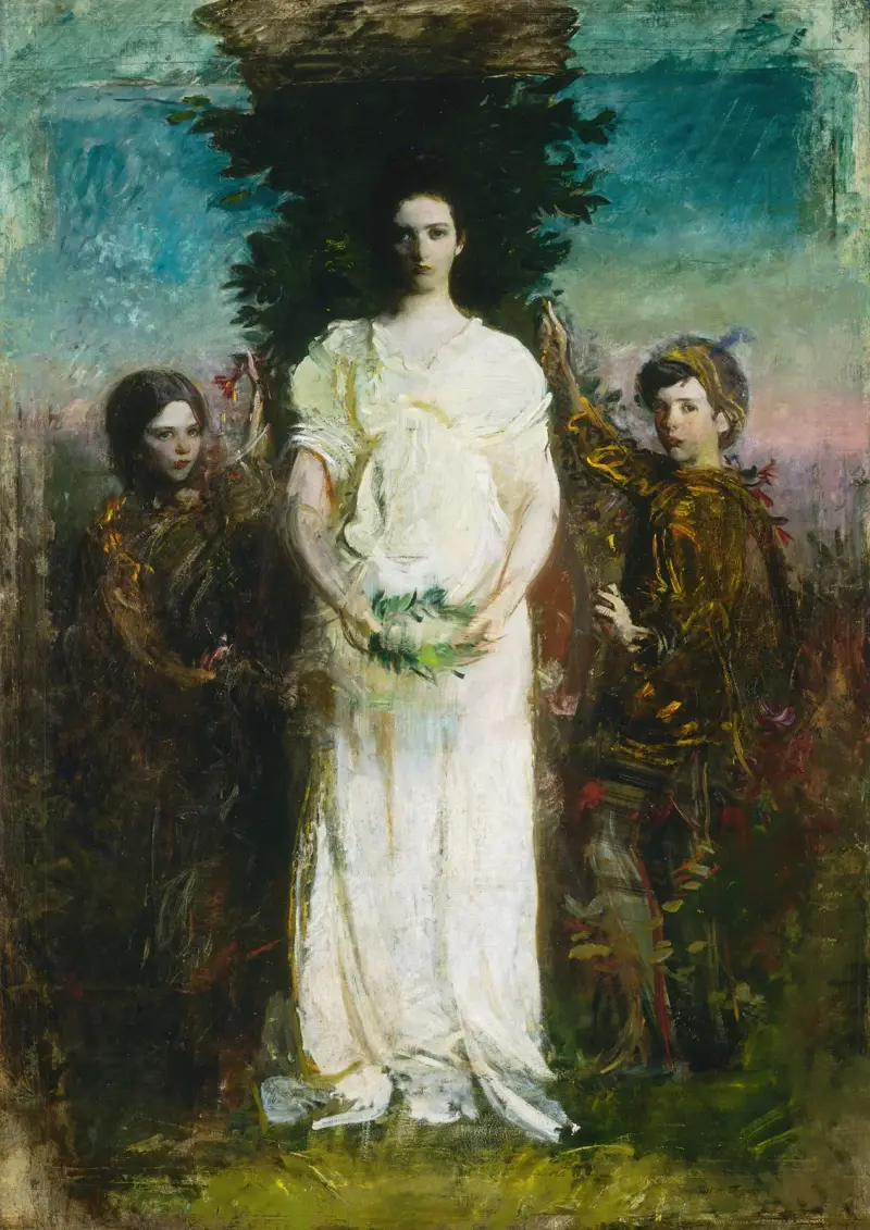 Meine Kinder (Mary, Gerald und Gladys Thayer) von Abbott Handerson Thayer