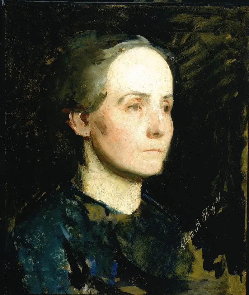 Portrait of a Woman (Miss Gertrude Bloede) av Abbott Handerson Thayer