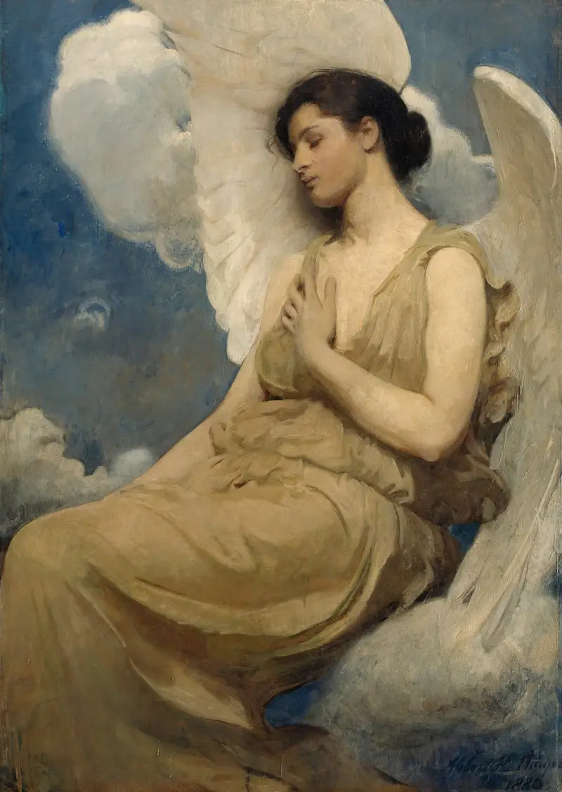 Bevingad figur av Abbott Handerson Thayer