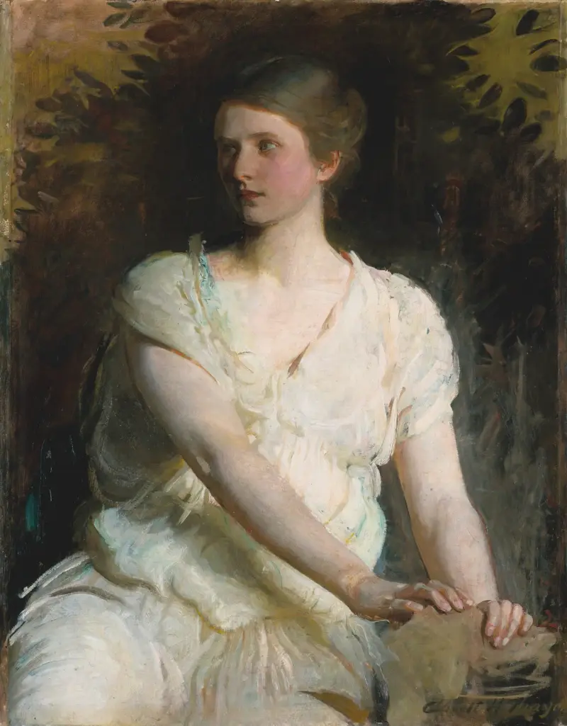 Ung kvinna av Abbott Handerson Thayer