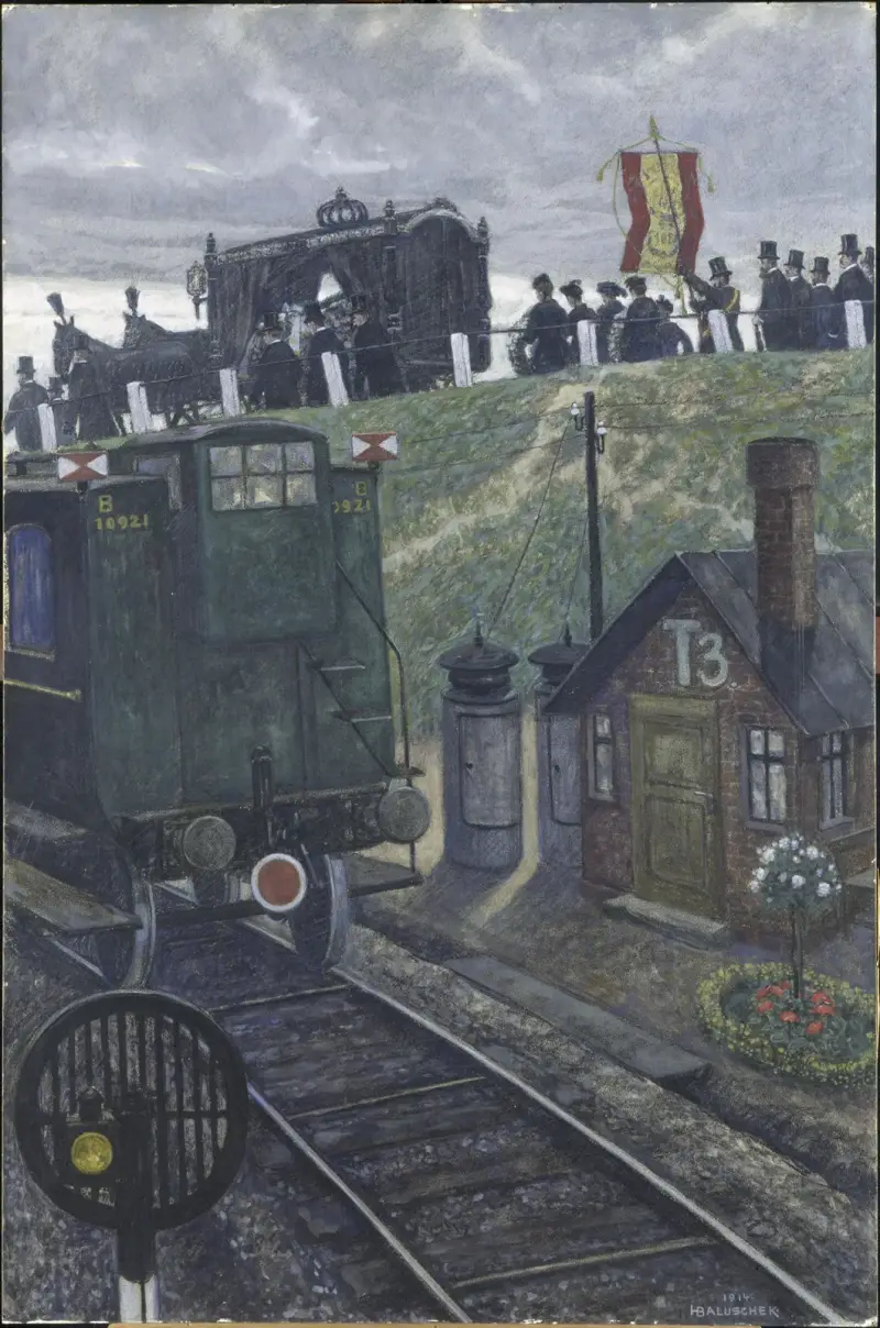 Der letzte Wagen von Hans Baluschek