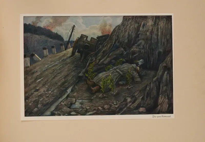 Poległy towarzysz, Hans Baluschek