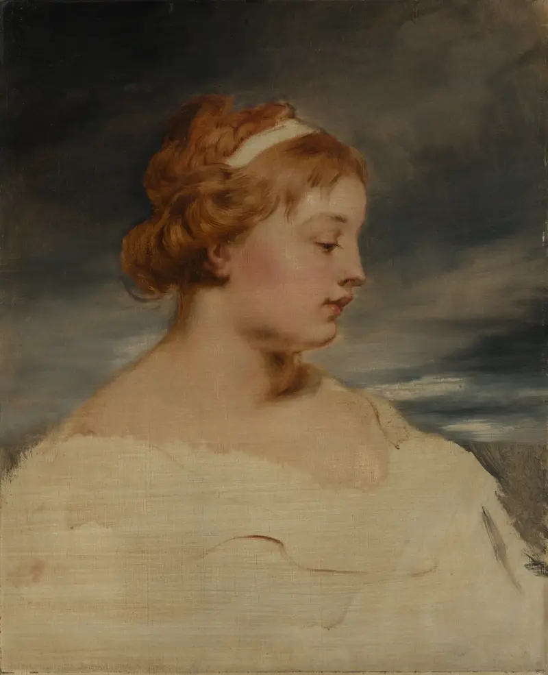 Portrait of a girl av Hans Canon
