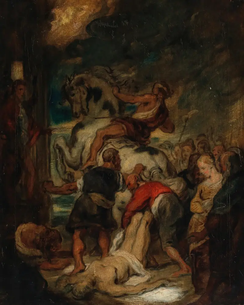 The Martyrdom of St. Hippolytus av Hans Canon