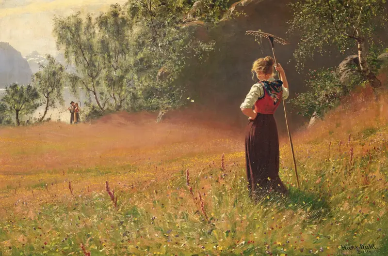 Im Hochsommer, Westnorwegen av Hans Dahl
