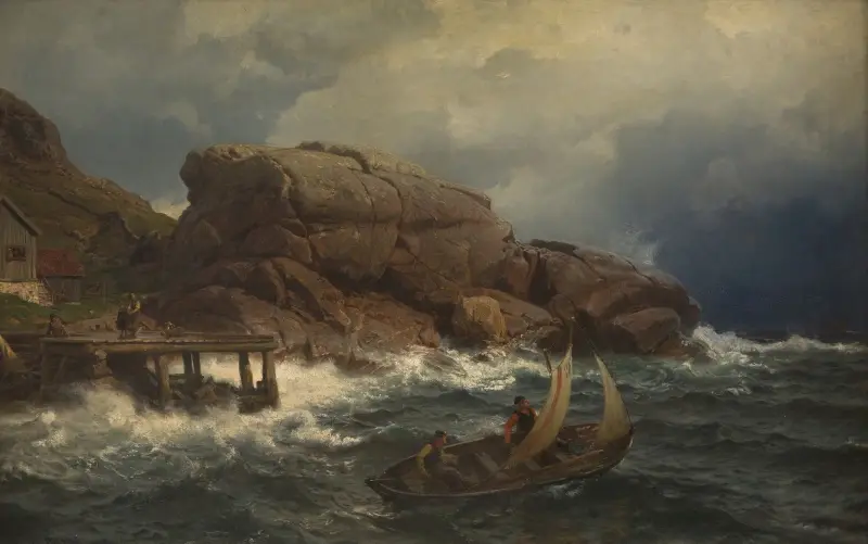 Norský přístav, Hans Gude