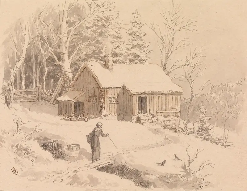 Berthe Tuppenhaug av Hans Gude