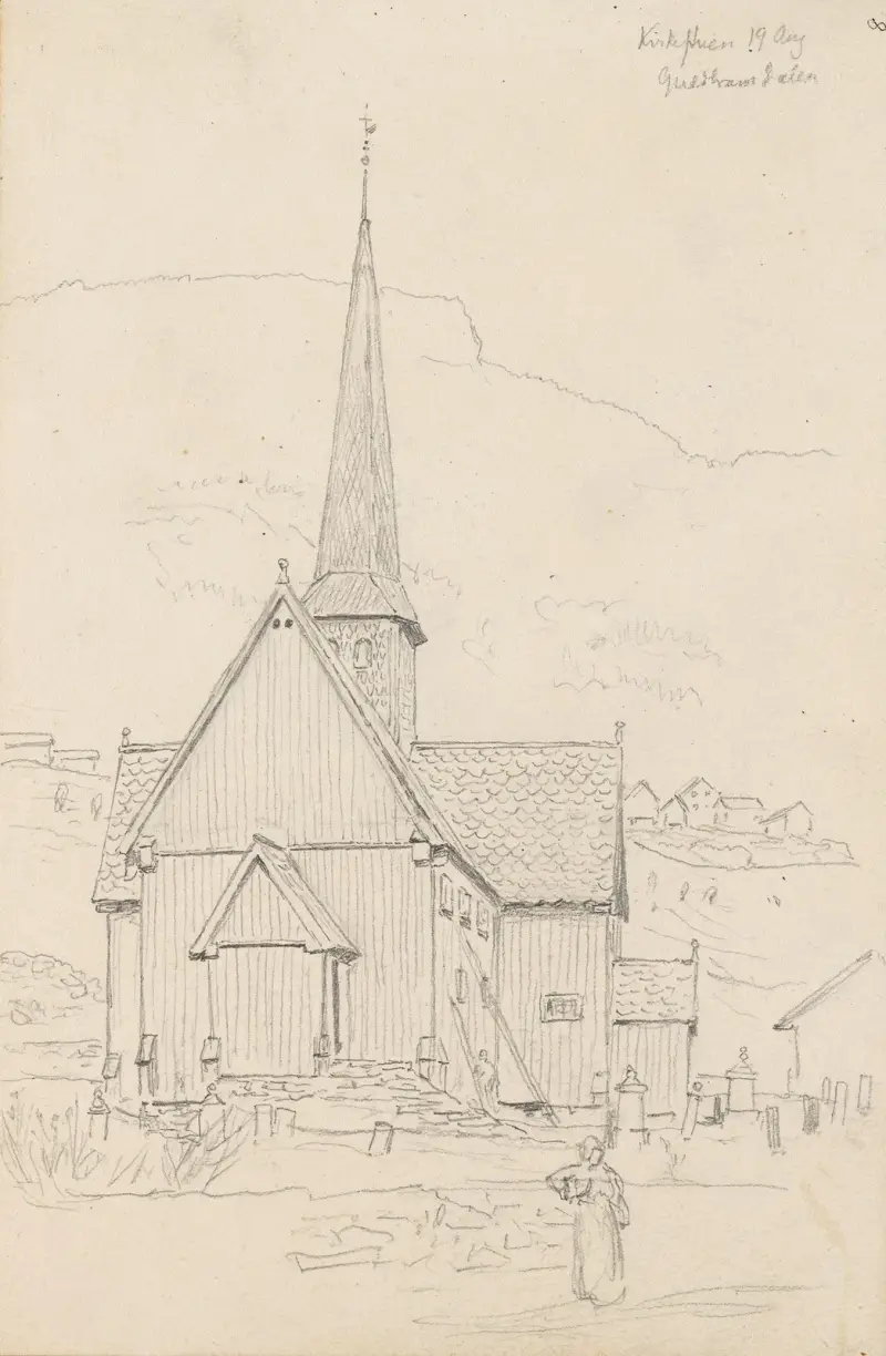 Fåvang kirke, Gudbrandsdalen av Hans Gude