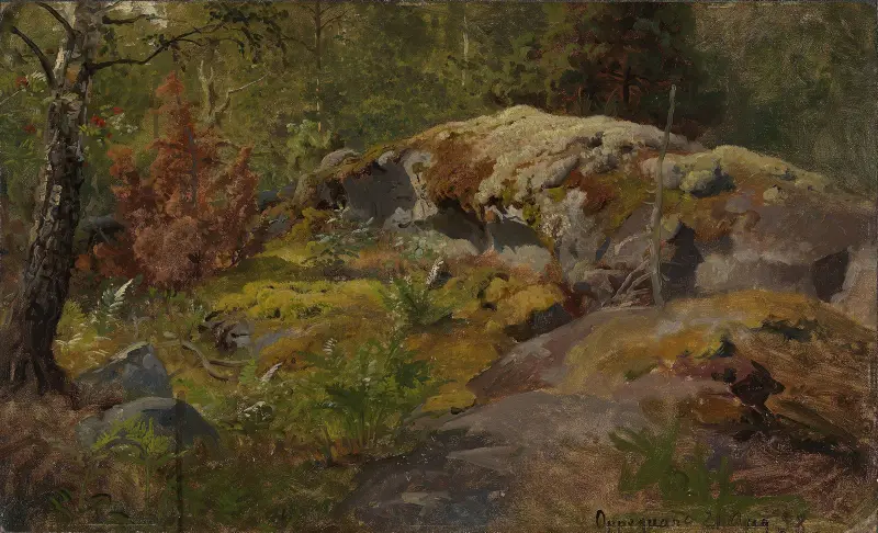 Waldboden von Hans Gude