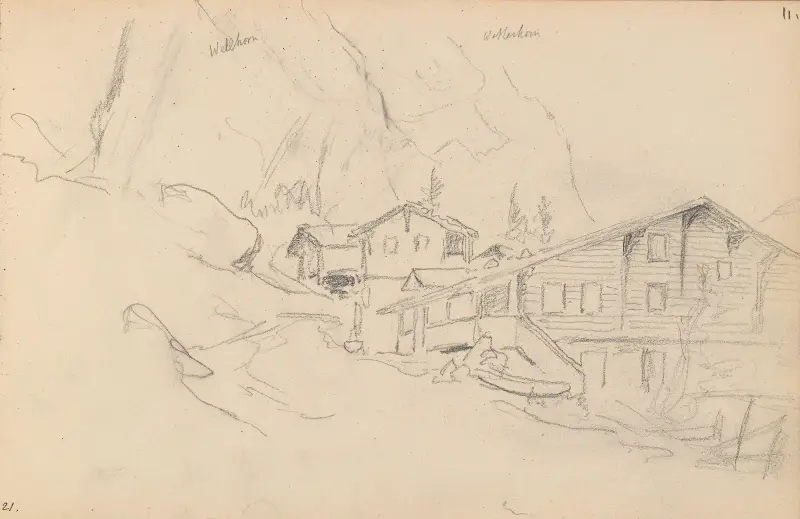 Fra Bern-Alpene av Hans Gude