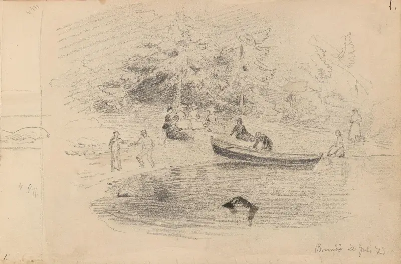 Fra Brønnøya av Hans Gude