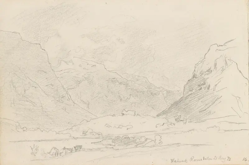 Fra Flatmark i Romsdalen av Hans Gude