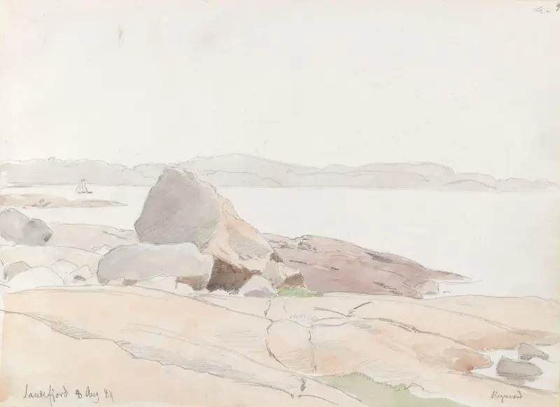 Fra Sandefjord av Hans Gude