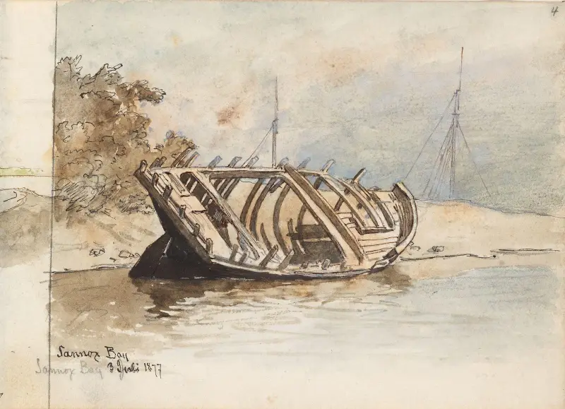 Från Sannox Bay, Arran av Hans Gude