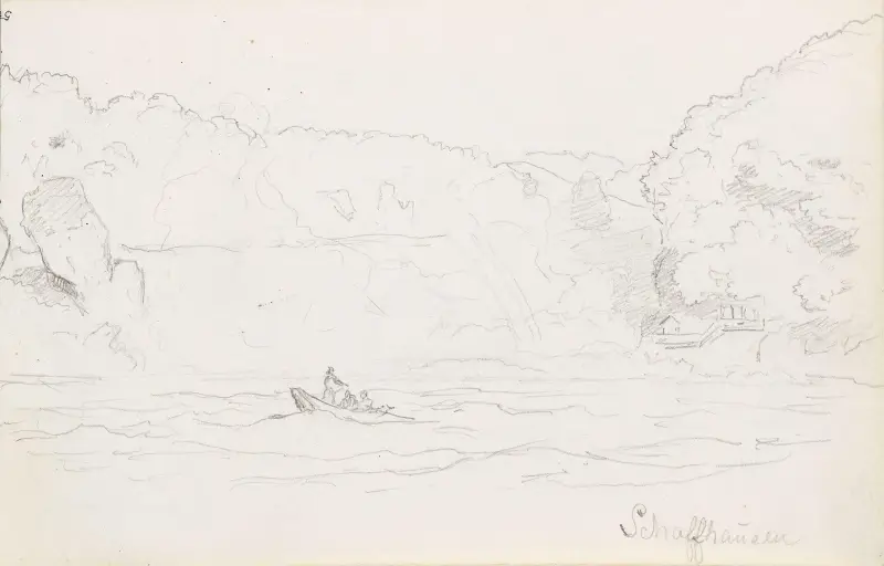 Från Schaffhausen av Hans Gude