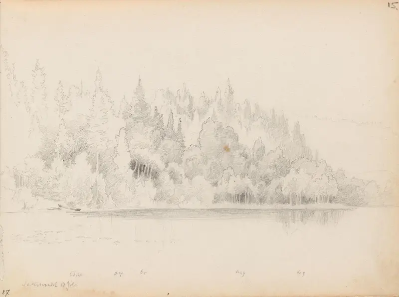 Från Semsvannet av Hans Gude