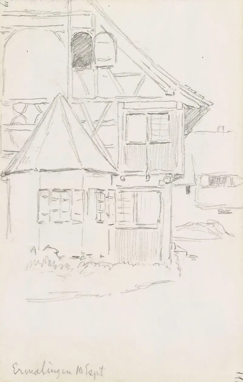 Hus i Ermatingen av Hans Gude