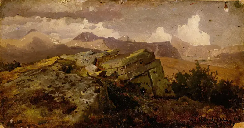 Norwegian Highlands av Hans Gude