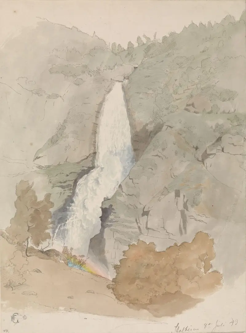 Sivlefoss, Stalheim av Hans Gude